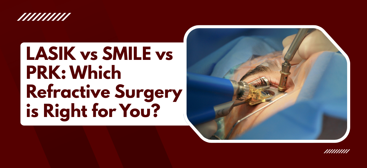 SPECTACLE REMOVAL (LASIK) vs SMILE vs PRK: Which Refractive Surgery Is Right for You?