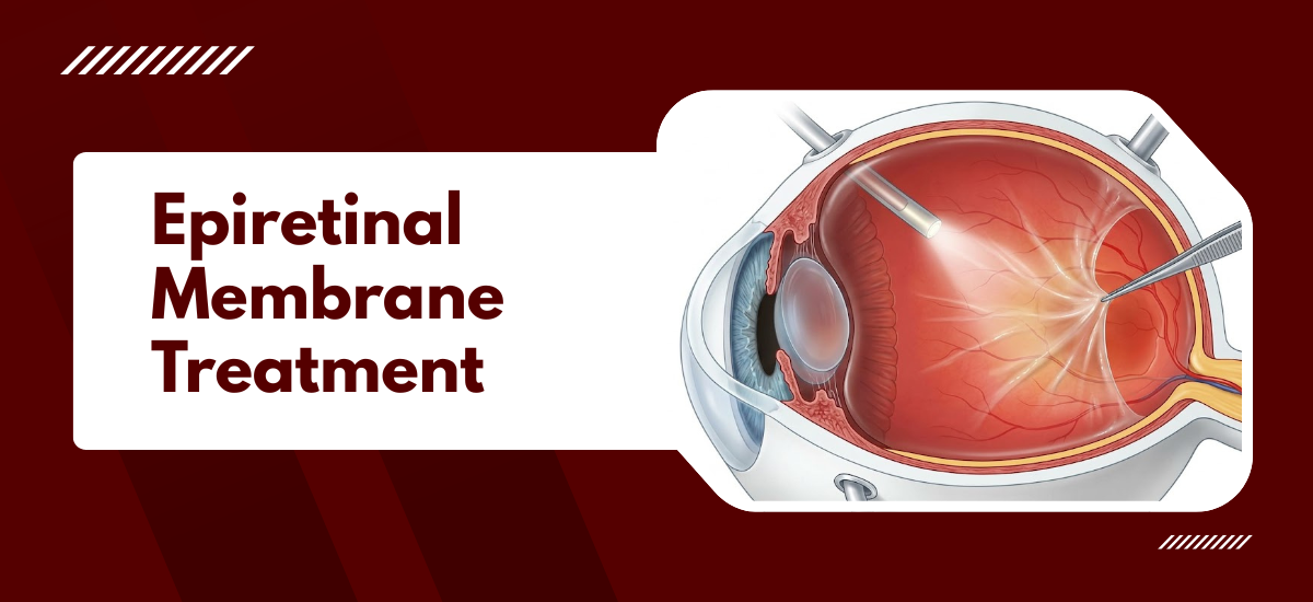 What is an epiretinal membrane and why does it distort central vision?