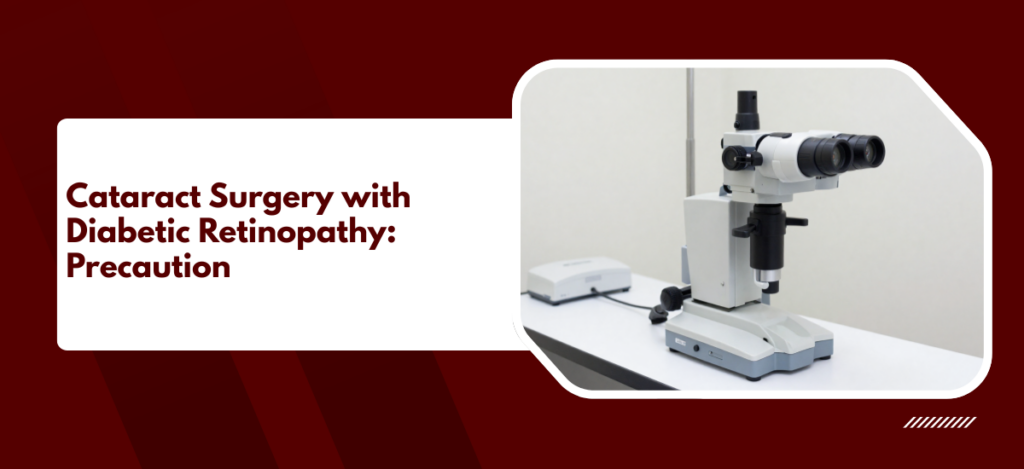 Diabetic retinopathy changes how cataract surgery is planned, staged, and executed.
